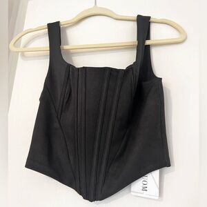 Black corset top